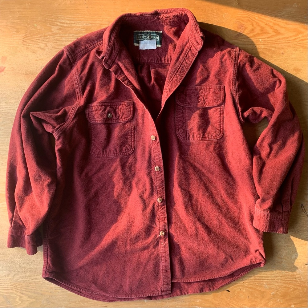 Field & Stream Maroon Fleece Jacket